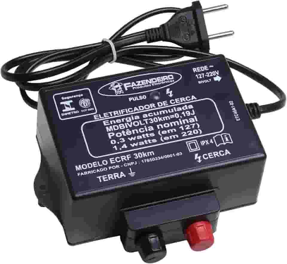 ELETRIFICADOR DE CERCA RURAL FAZENDEIRO 30KM BIVOLT