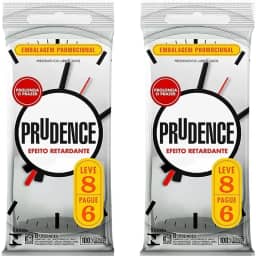 Kit Camisinhas Preservativo Prudence Efeito Retardante 16und