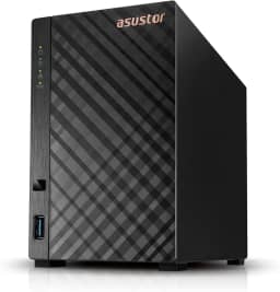 Storage Asustor 2-Baias AS1102TL - Realtek RTD1619B, 1.7GHz (Quad-Core), 1GB DDR4, 1 x 1GLAN (1G/100M), Torre