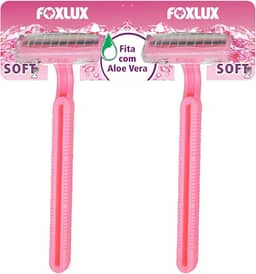 Foxlux Barbeador Soft Feminino - Cartela com 24 Unidades