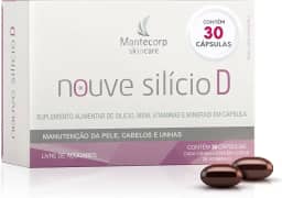 Nouvé Silício D – 30 cápsulas – Suplemento com Silício e Vitamina D – Auxilia na Manutenção da Pele, Unhas e Cabelos – Mantecorp