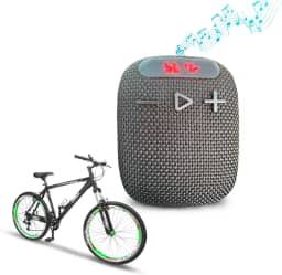 Caixa De Som Bluetooth a prova de água com Suporte Seguro para Bike e Moto Painel LED para estações de rádio Portátil Tecnologia TWS Caixinha de Som Potente Amplificada prova d'água IP67