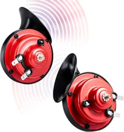 Buzinas duplas super altas à prova d'água, 12 V 300 DB, kit de ajuste universal para carros, motocicletas, caminhões, trens e barcos (2 peças)