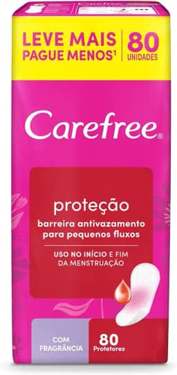 Carefree Protetor Diário Proteção Com Fragrância, 80un