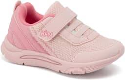 New Sport Mini, Tênis Infantil Menina, Rosa Claro/Rosa Doce, Tamanho 24, Fechamento em Velcro, Material Respirável, Conforto Anatômico