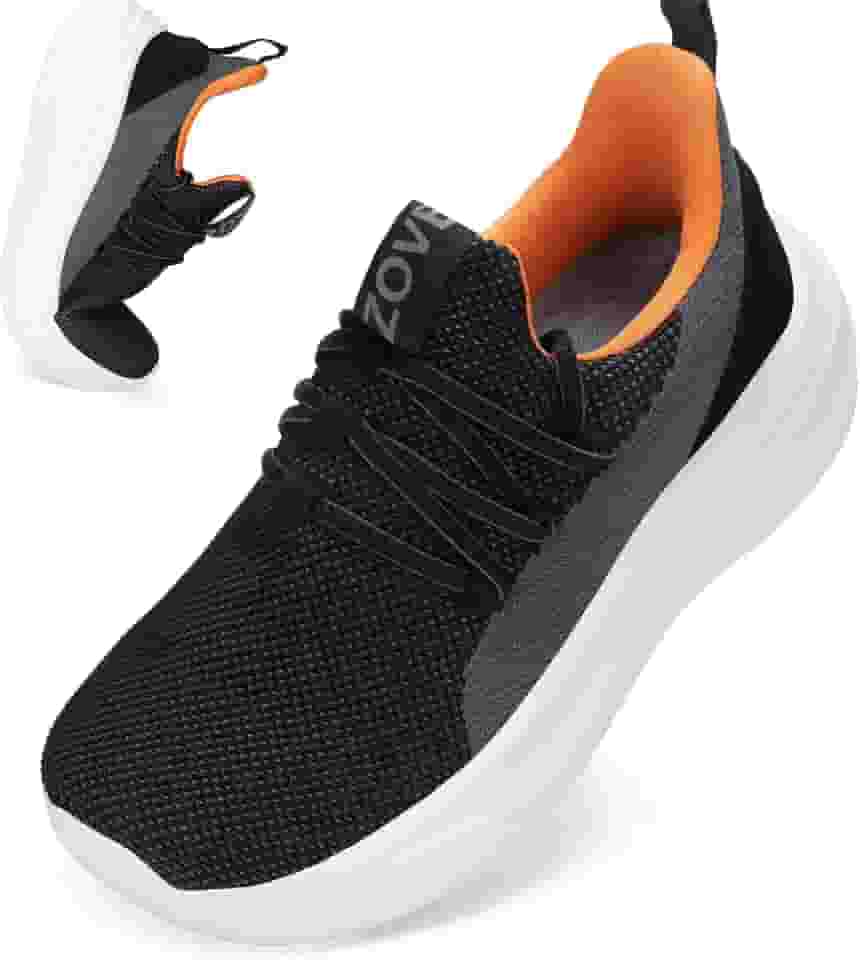 Tênis feminino com bico largo, suporte de arco, largura extralarga, tênis de corrida para caminhada atlética