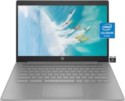 HP Chromebook Laptop Student Business (modelo 2023), tela HD de 14 polegadas, Intel Celeron N4120 Quad-Core (até 2,6 GHz), 4GB RAM, 64GB eMMC, HD Webcam, WiFi 5, UHD Graphics, Chrome OS + HubxcelAccessory