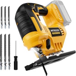 Serra Tico-Tico Sem Fio Para Dewalt, Bateria Máx. De 20 V, Ferramenta De Corte De Serra Tico-Tico Sem Escova, Velocidade Variável De 2900 Rpm, Cortes Chanfrados De 45°, 3 Ações Orbitais, Co