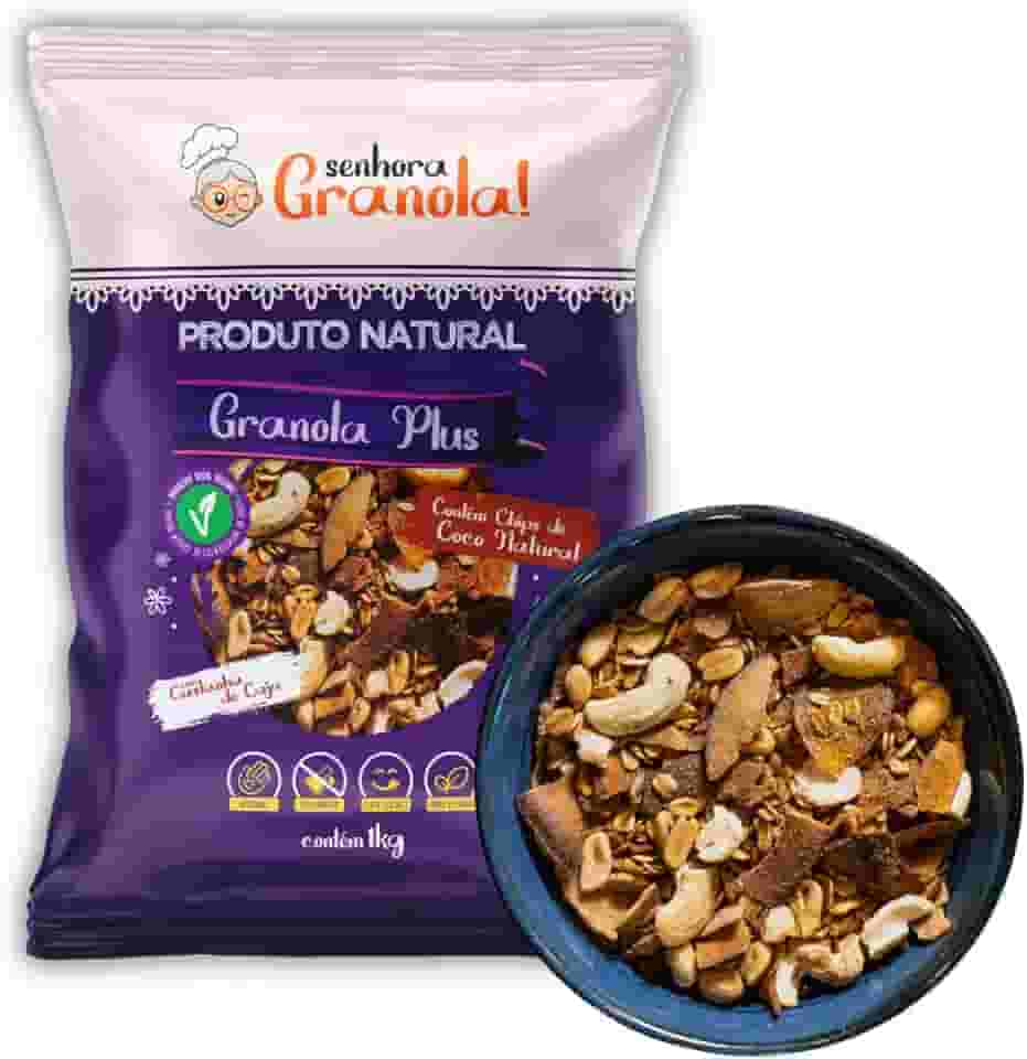 Senhora Granola Plus 1kg Completa Com Castanha de Caju e Lascas de Coco