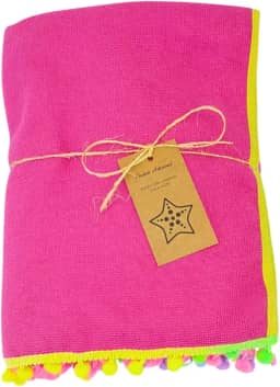 Marujá Beach Canga de Praia Atoalhada Pink Saída de Praia Piscina Natação Canga Toalha