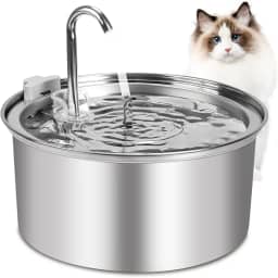 Bebedouro Fonte Água 3.2L Filtro Silenciosa Inox Para Gatos Cães Filtragem Automática, Fonte Gato, Fonte de Agua Pra Gato, Bebedouro para Gatos, Bebedouro Pet