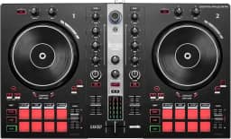 Hercules DJ Control Inpulse 300 MK2 com almofadas de borracha, software Serato DJ Lite e guia Beatmatch
