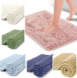 Kit 2 Tapetes Banheiro Bolinha Antiderrapante 38x58cm - Gelo