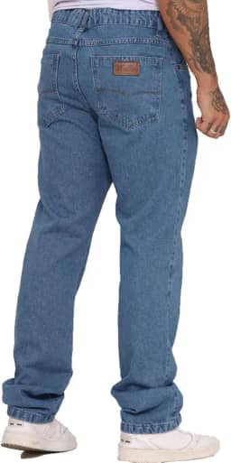 Calça Masculina Tradicional Reta Jeans 100% Algodão Malloy