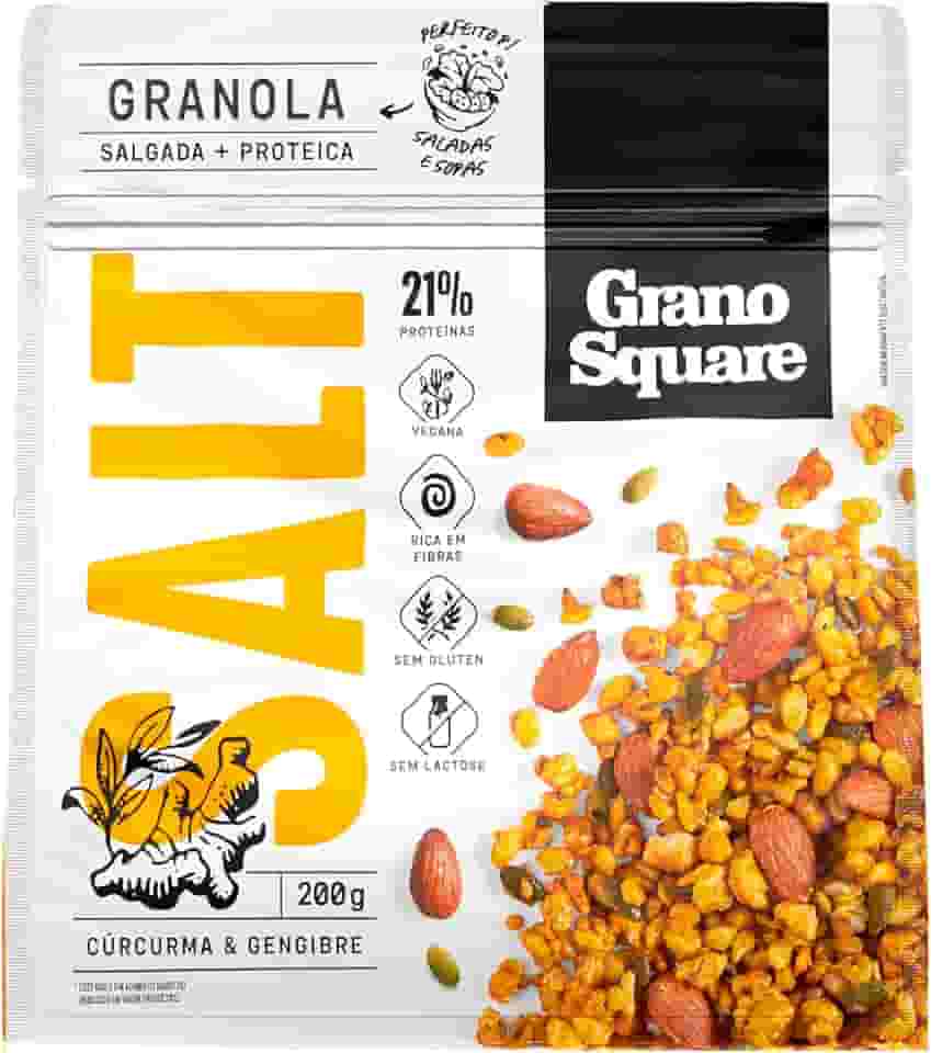 Granola Salgada Cúrcuma e Gengibre GranoSquare 200g
