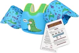 BLUEMARS Colete salva-vidas infantil USCG para crianças de 1/2/3/4/5/6 anos de idade, Boias infantis aprovadas pela Guarda Costeira para natação na piscina, passeios de barco, asas de água para