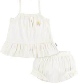 Conjunto de túnica e capa de fralda, 2 peças Conjunto de túnica sem mangas e capa de fralda GerberMeninas