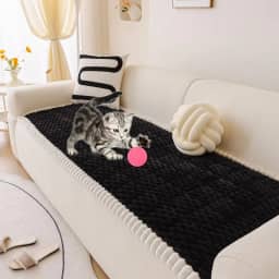 HANDONTIME Capa de sofá para animais de estimação, capas de sofá felpudas para animais de estimação, capas de sofá para cães, protetor de sofá lavável para cães, capa de almofada antiderrapante