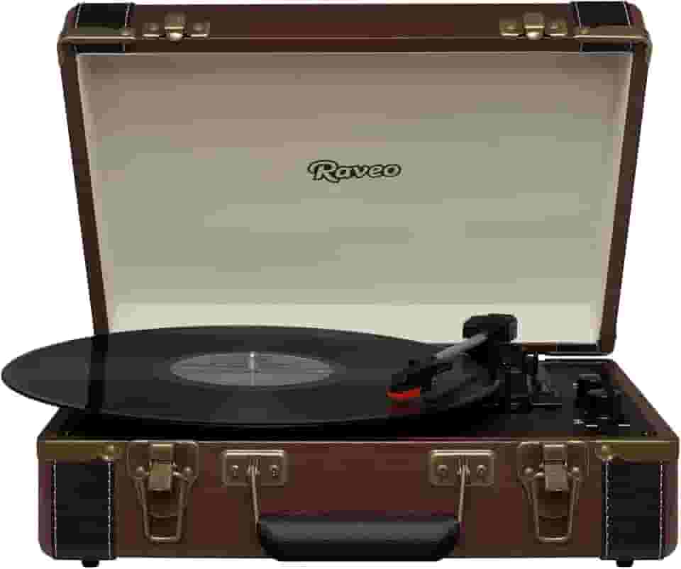 Raveo Vitrola Sonetto Volare com Conexão Bluetooth, USB Reproduz e Grava, Rádio FM, Saída Auxiliar e Bivolt