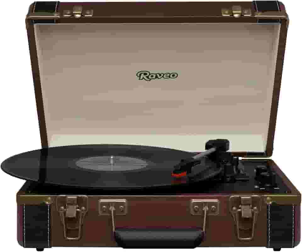 Raveo Vitrola Sonetto Volare com Conexão Bluetooth, USB Reproduz e Grava, Rádio FM, Saída Auxiliar e Bivolt