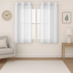 Cortina Sala Quarto Cozinha Escritório em Tecido Oxford Premium 2,60m x 1,40m (Branco)