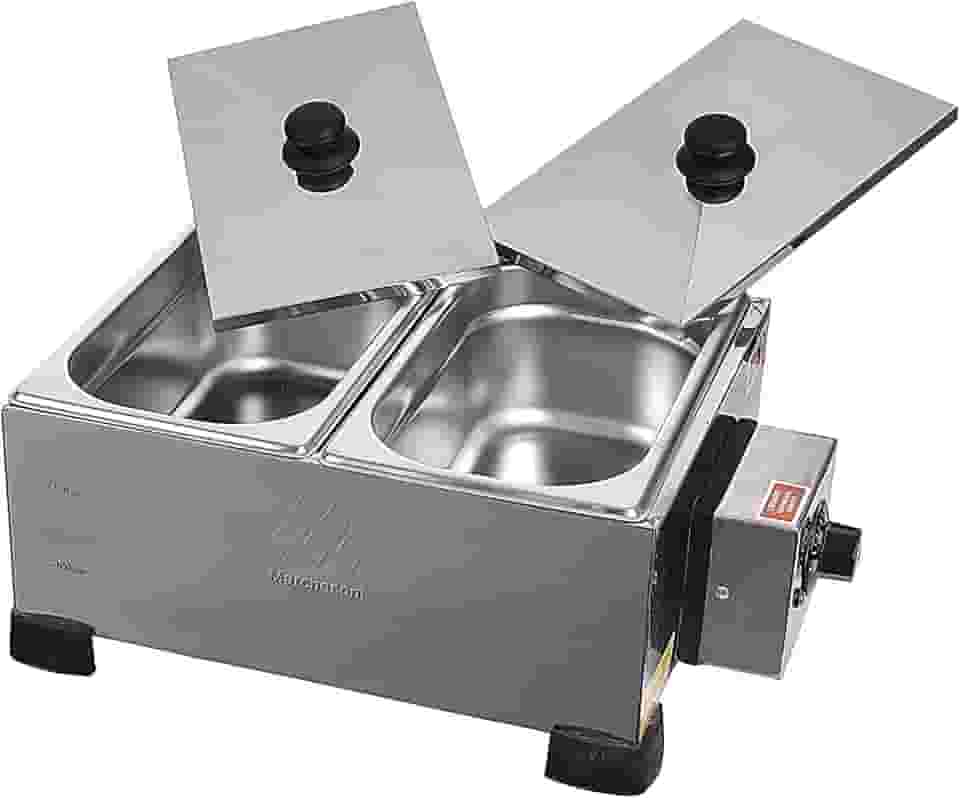 Derretedeira 2 Cubas 2.5 kg, 127V, Marchesoni Profissional, Inox