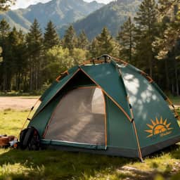 Barraca de Camping Automática 2 Pessoas,Impermeável com Proteção UV e Resistente a Chuva e Vento