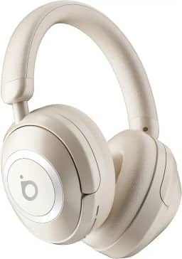 Fone de Ouvido Bluetooth, Basike BT21 Headphone Bluetooth, Redução de Ruído do ANC com Microfone, Certificação Hi-Pure Audio, 30 Horas de Duração da Bateria (Branco)