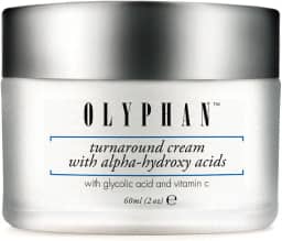 OLYPHAN Creme de ácido alfa-hidroxiácido para o rosto, melhor esfoliante de ácido glicólico, creme antienvelhecimento com AHA para peles propensas a acne; esfoliante natural diurno e noturno para