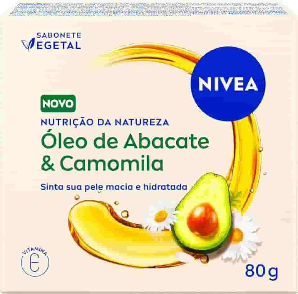 NIVEA Sabonete Vegetal Nutrição Da Natureza Óleo de Abacate & Camomila 80g - Pele limpa, macia e hidratada por mais tempo.