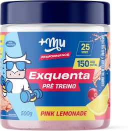 +Mu Pré Treino Exquenta Sabor Pink Lemonade - 500g