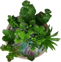 Kit 8 mini suculenta artificial para arranjo e decoração Coloridas e diferenciadas - Loja Sensorial (VERDE1)