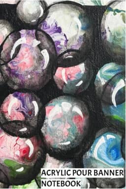 Acrylic Pour Banner Notebook