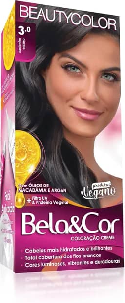 Coloração Bela&Cor - 3.0 Castanho Escuro