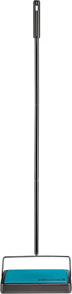 Vassoura mágica compacta para carpete e piso Bissell 2484A, azul-petróleo