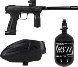 HK Army Planet Eclipse Emek Paintball Marker Package Sonic Loader 68ci/4500psi HPA Tank (fibra de carbono)