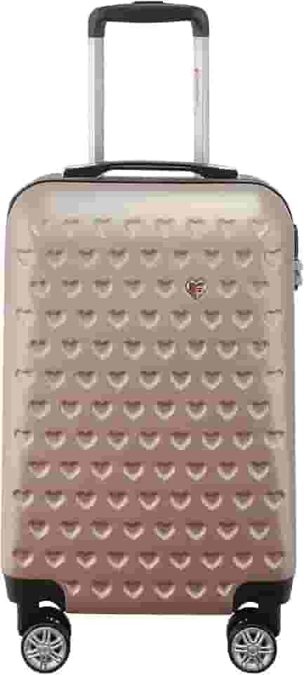 Mala Rígida De Fibra 360° Tamanho Pequena - Gladiador - C1 - Rosé