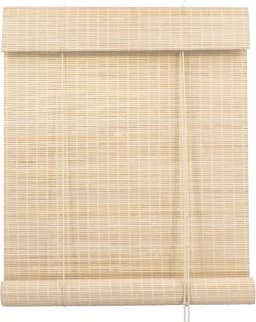 Persiana Rolo Bambu Evolux 140x160 cm Bege Fresno