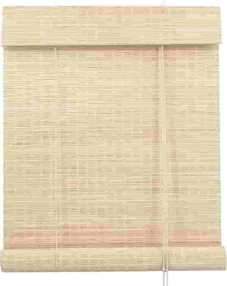 Persiana Rolo Bambu Evolux 140x160 cm Bege Fresno