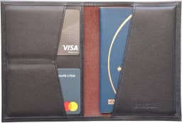 Carteira Porta Passaporte (Preto)