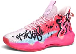 Tênis de basquete neutro unissex cano alto antiderrapante luz noturna tênis de corrida resistente ao desgaste calçados esportivos