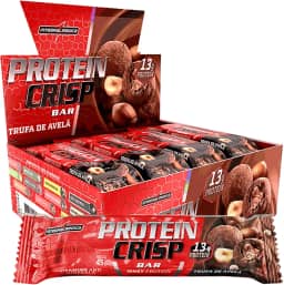 Integralmedica - Barra de Proteína Whey Protein Crisp Bar Trufa Avelã - Snack Proteíco - Pré e Pós-Treino - Display com 12 Unidades
