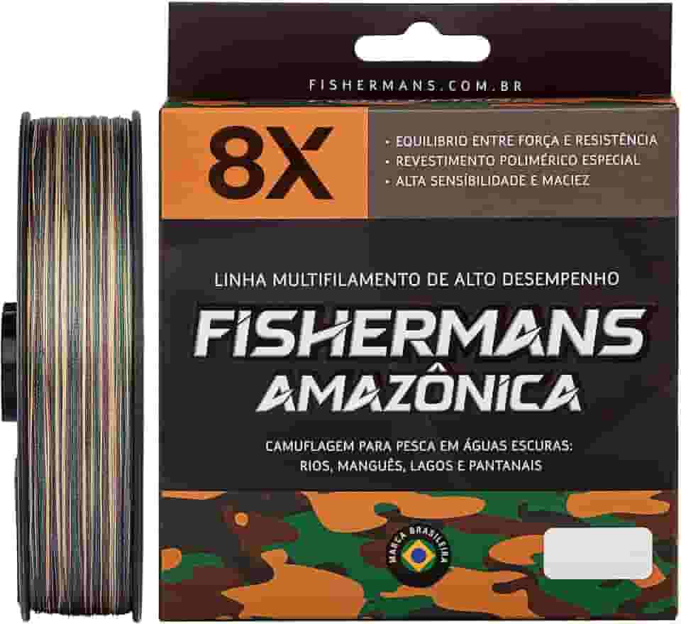 Linha De Pesca Multifilamento Fishermans 8 Fios