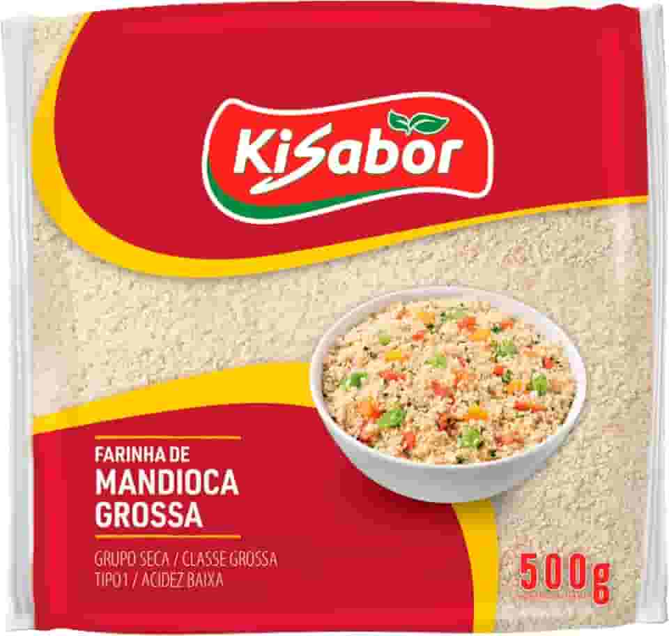 KiSabor Farinha De Mandioca Grossa Kisabor 500 Gramas