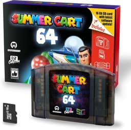 Summer Cart 64 – Cartucho Flash N64 de código aberto | Compatível com 64DD + cartão SD de 16 GB | Legacy Collector's Edition