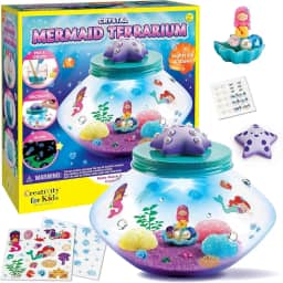 Creativity For Kids, Faber-Castell, Terrário de Cristal de Sereia, para crianças a partir de 6 anos