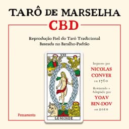 Tarô de Marselha cbd - Caixa com Livro + 78 Cartas: Reprodução Fiel do Tarô Tradicional Baseada no Baralho-padrão.