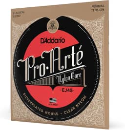 ENCORDOAMENTO DE NYLON PARA VIOLÃO EJ45 PRO-ARTE NORMAL TENSION - D'ADDARIO