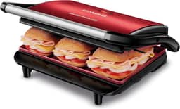 MONDIAL Press Grill Master Press, Vermelho/Inox, 1000W, 110V - PG-01-RC