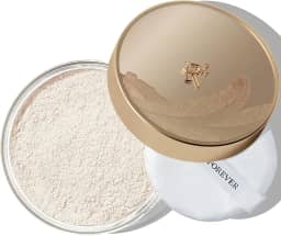 FV Pó translúcido em pó, leve e com controle de óleo, longa duração, acabamento fosco, maquiagem em pó sem talco, para tons de pele claros a médios, 01 marfim translúcido